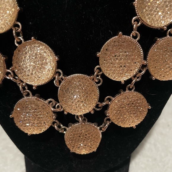 Rose Gold Statement Necklace - Picture 2 of 2